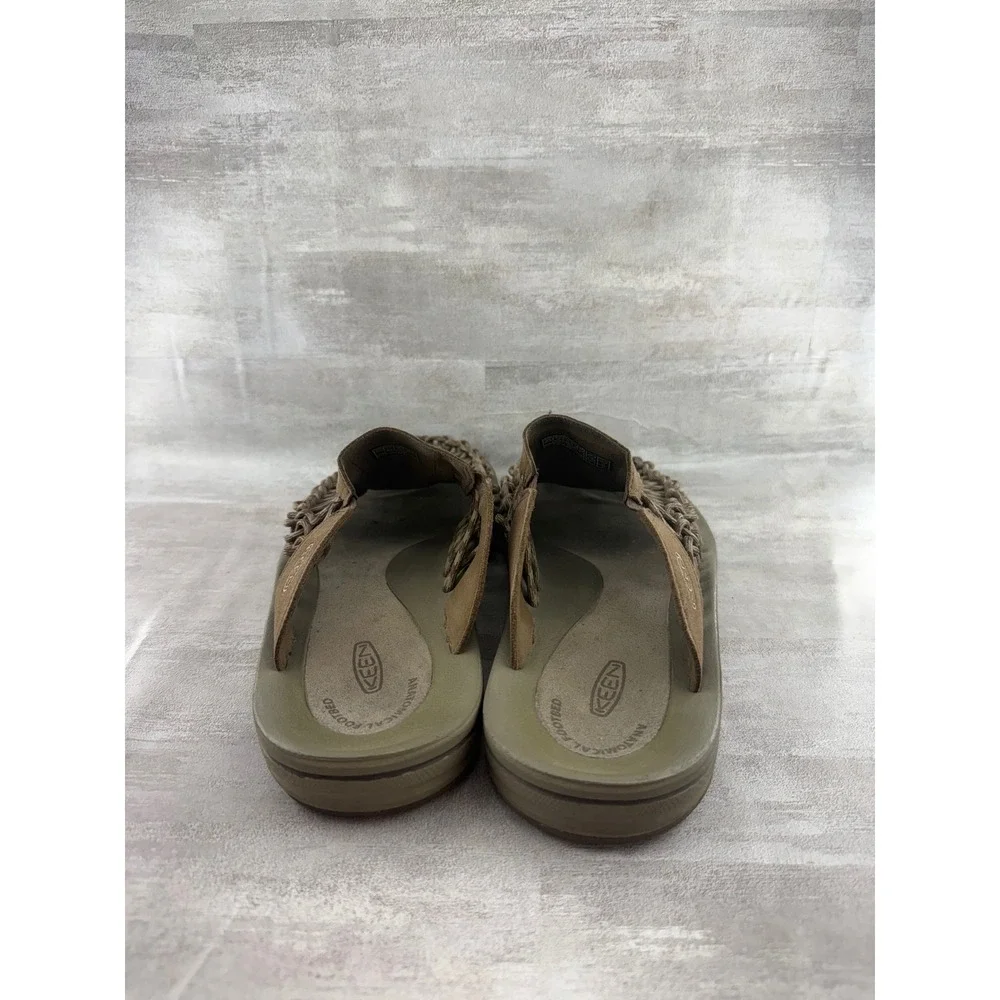 Keen Uneek Slide Men Brown Braided Cord Slip On Sandals 1014626 Size 11